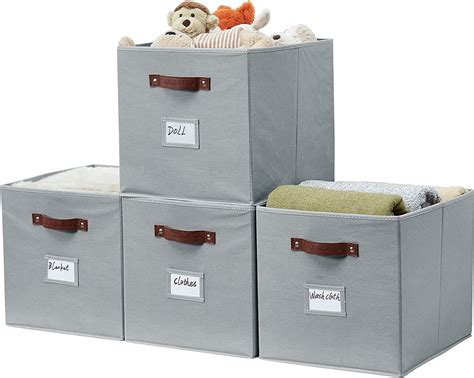 95 EZOWare Set of 6 Basket Bins Collapsible Storage Organizer Boxes Cube for. . 13x15x13 storage bin
